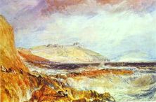 Haga click para ver la imagen ampliada pendennis castle cornwall_ scene after a wreck.jpg